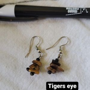 Tigers eye earrings